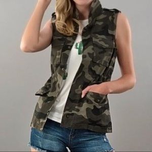 Love Tree Camo Vest, 100% Cotton, size small